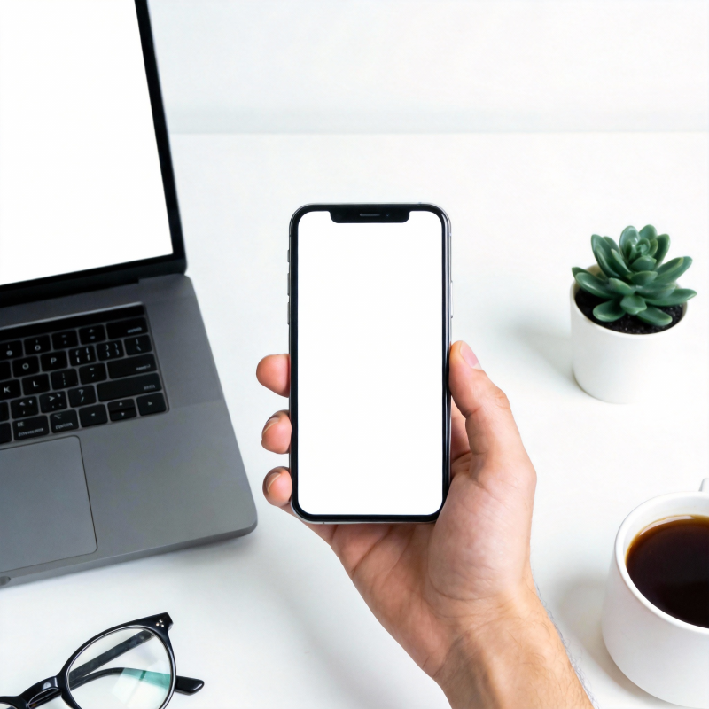 手机展示桌面场景图片