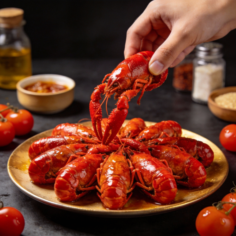 麻辣小龙虾盛宴图片