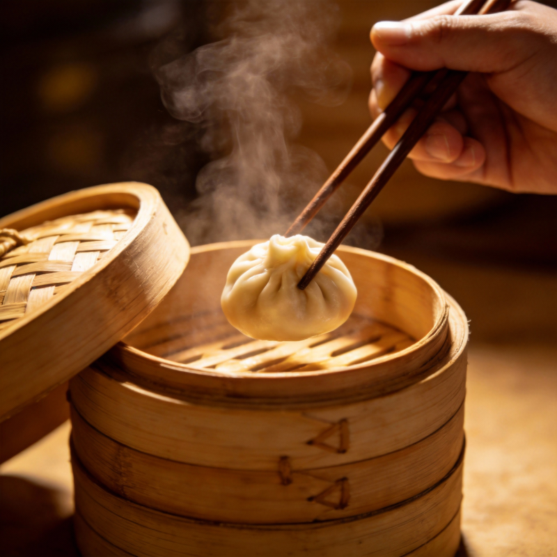 热气腾腾的包子图片