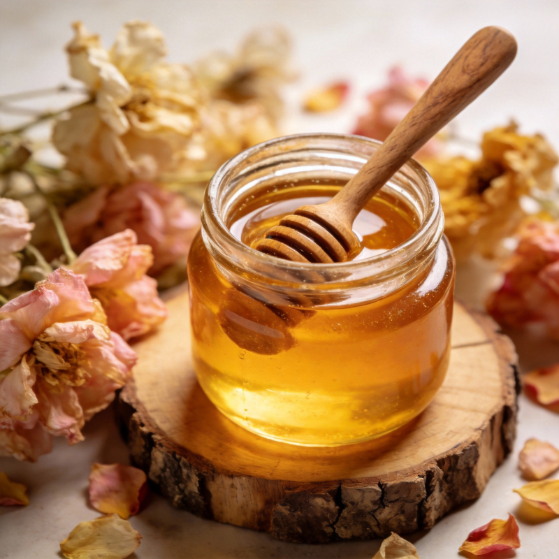 蜂蜜花香静谧时光图片
