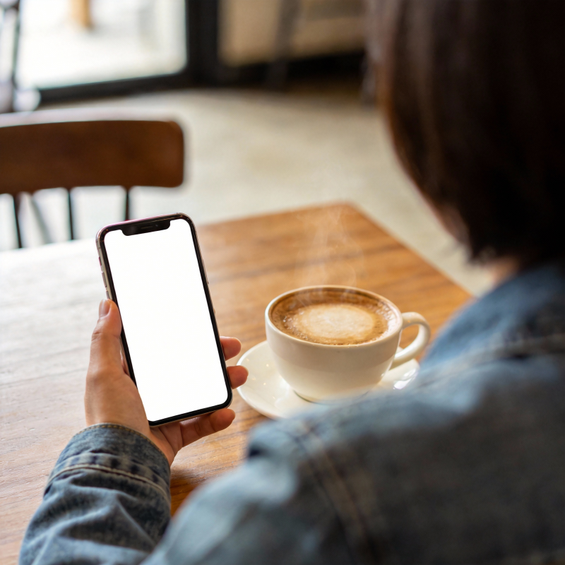 咖啡时光 手机相伴图片