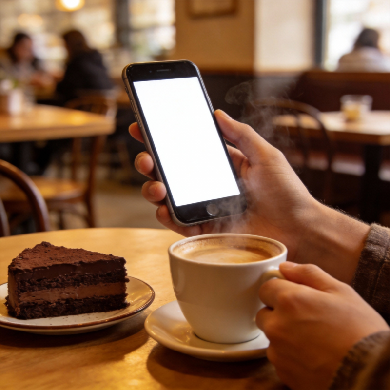 咖啡时光 手机相伴图片