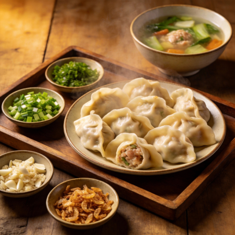 美味饺子宴图片