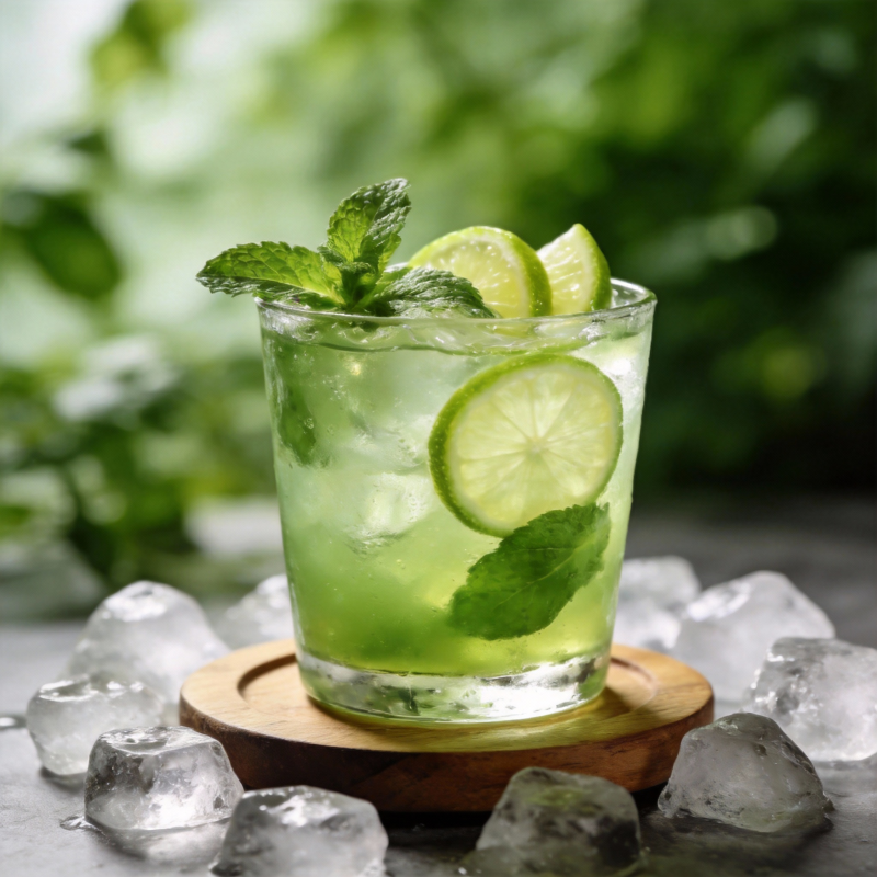 清凉薄荷青柠饮图片