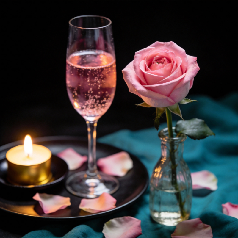 浪漫烛光晚餐图片