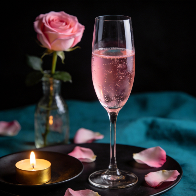 玫瑰香槟夜图片