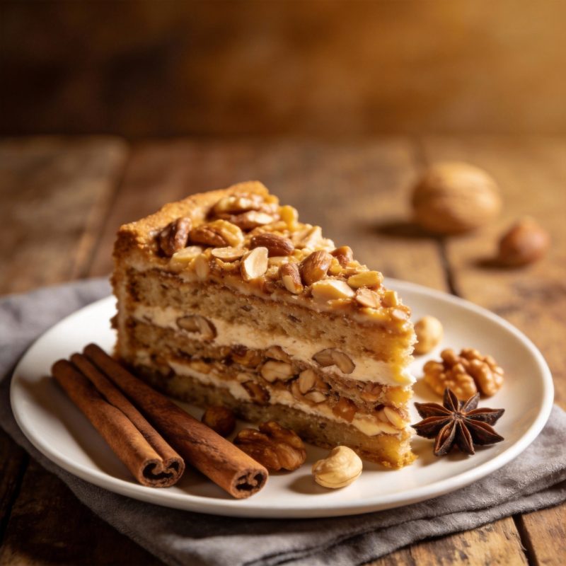 坚果蛋糕 香醇诱人图片