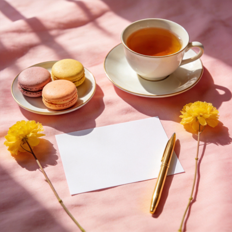 茶点与信笺时光图片