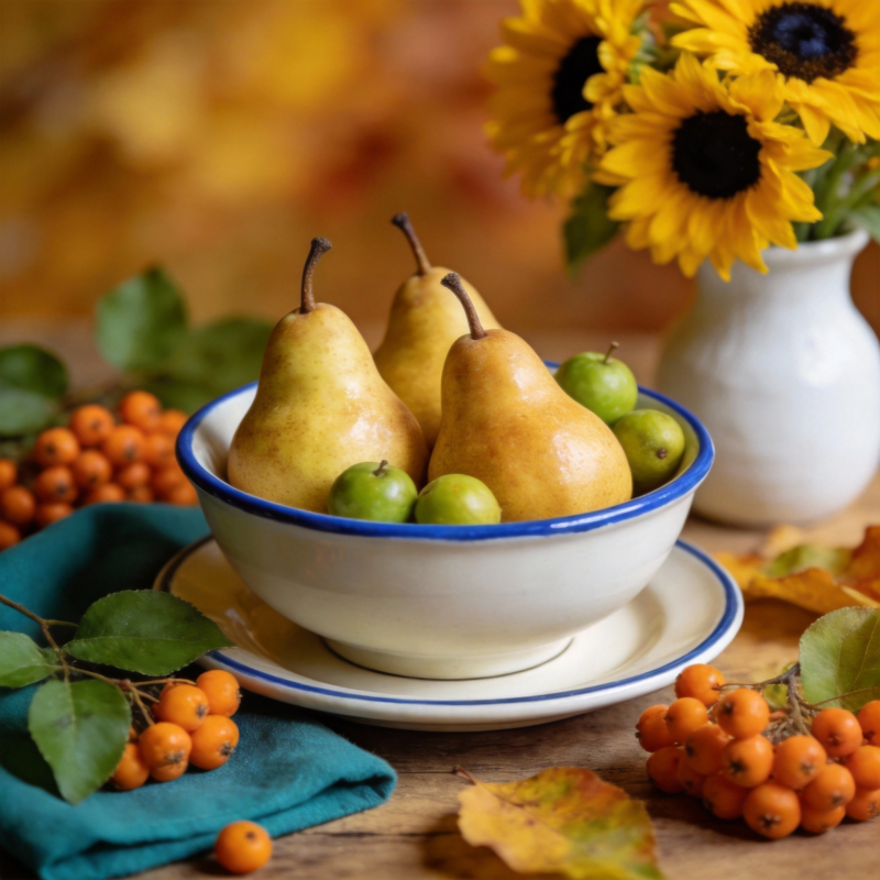 秋日果香静物图片