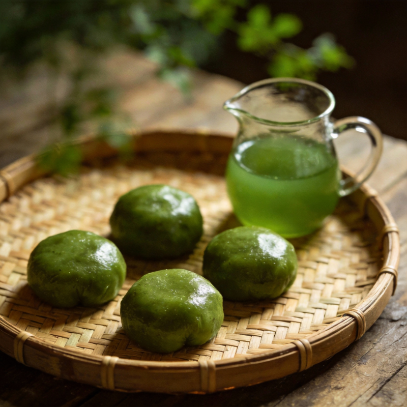 青团配茶 春日雅韵图片