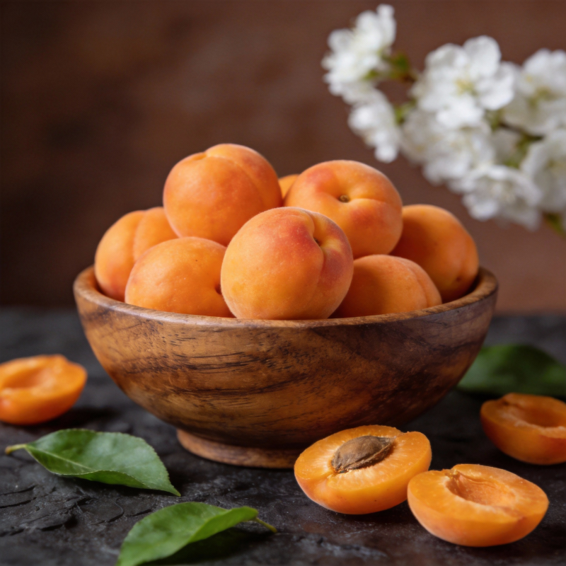 杏果满碗春意浓图片