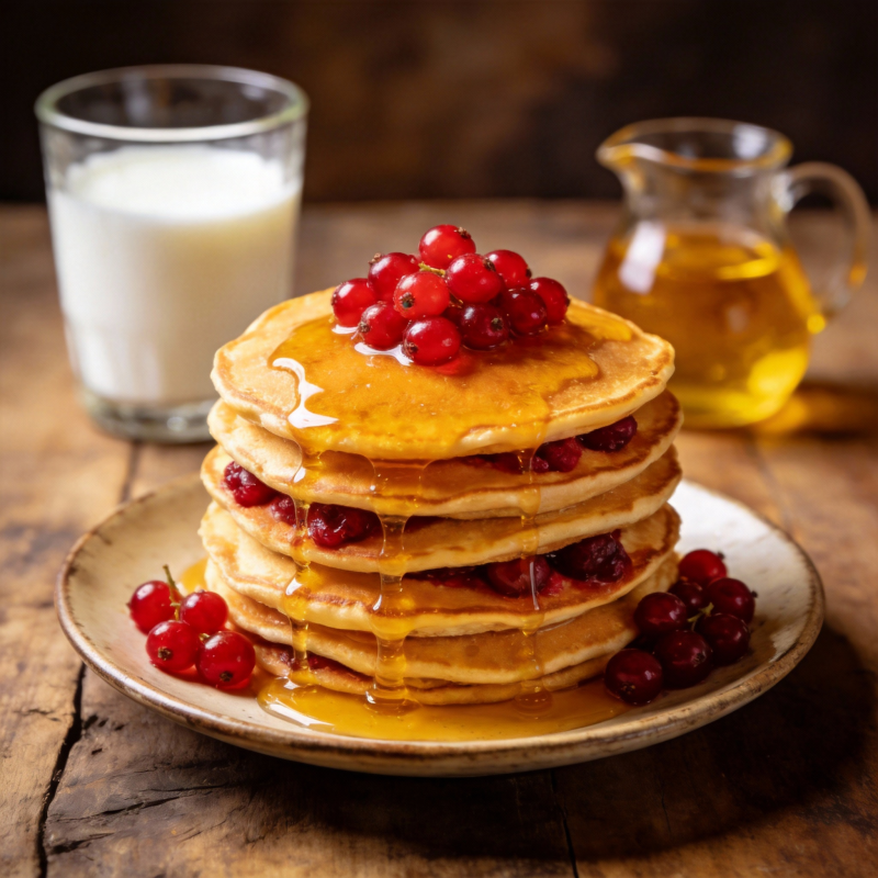 红果煎饼配蜂蜜图片