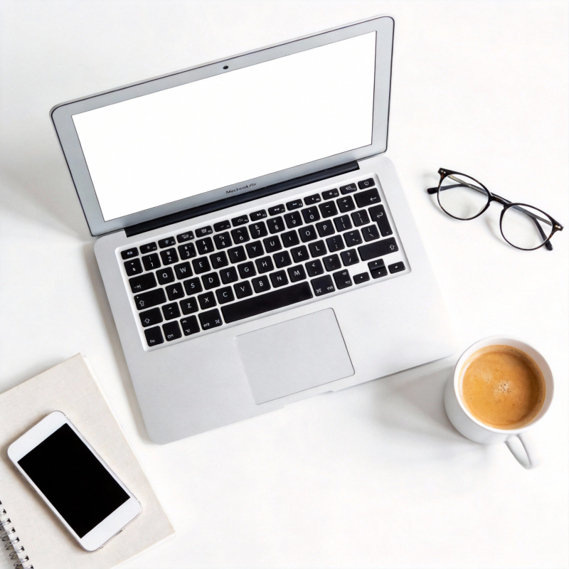 办公桌面一角图片