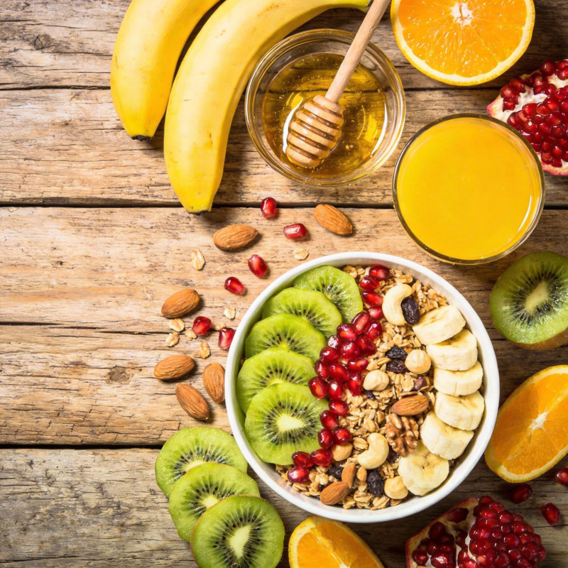 水果燕麦早餐碗图片