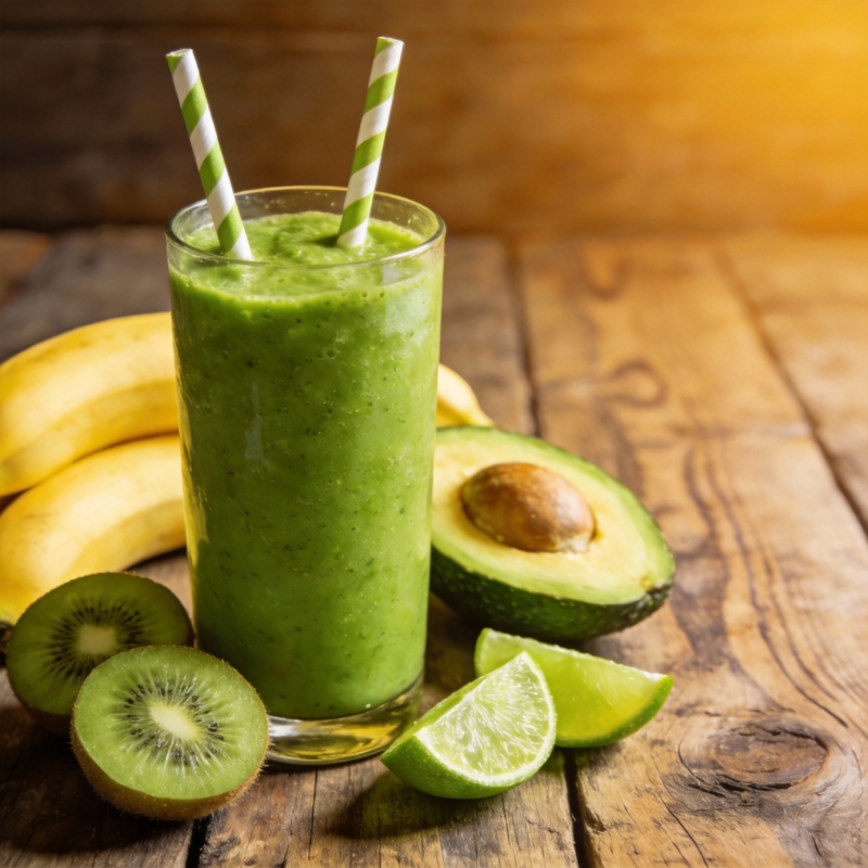 绿色果蔬汁图片