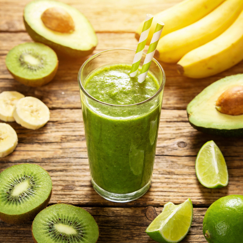 绿色果蔬汁图片