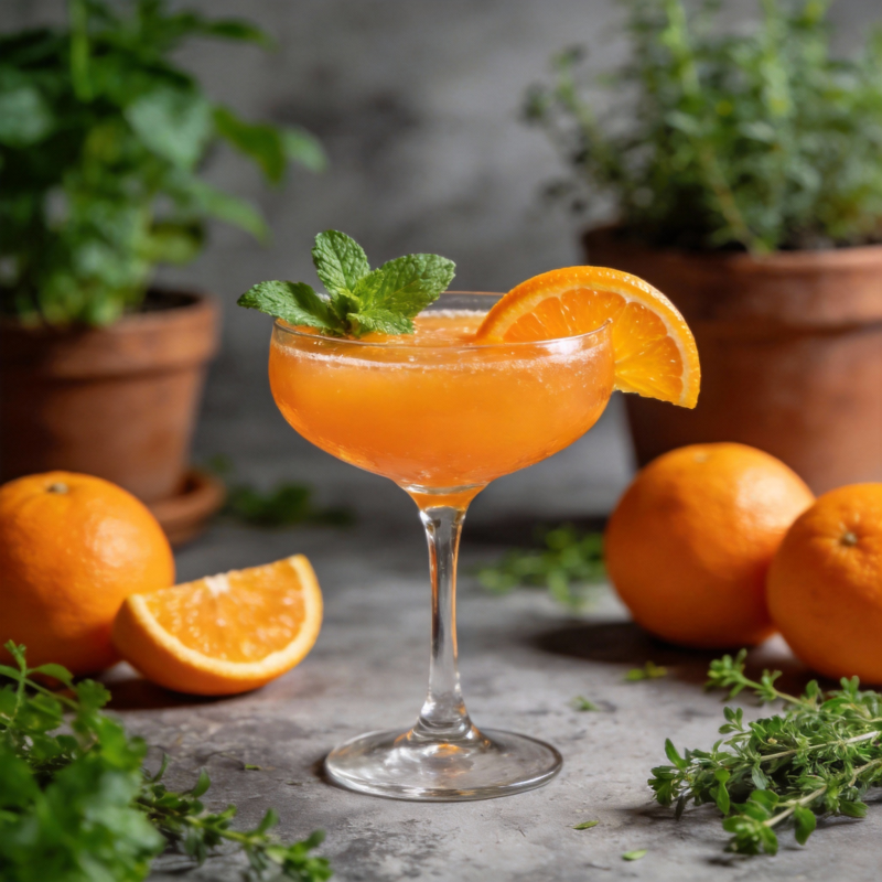 橙香薄荷鸡尾酒图片