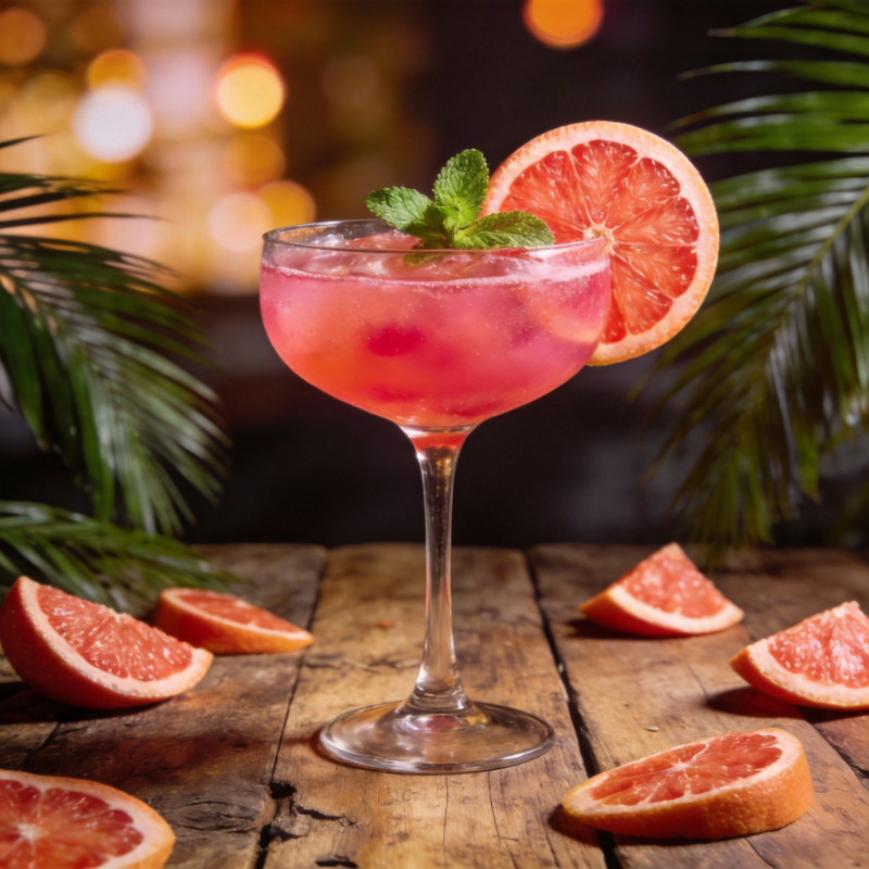 血橙薄荷鸡尾酒图片
