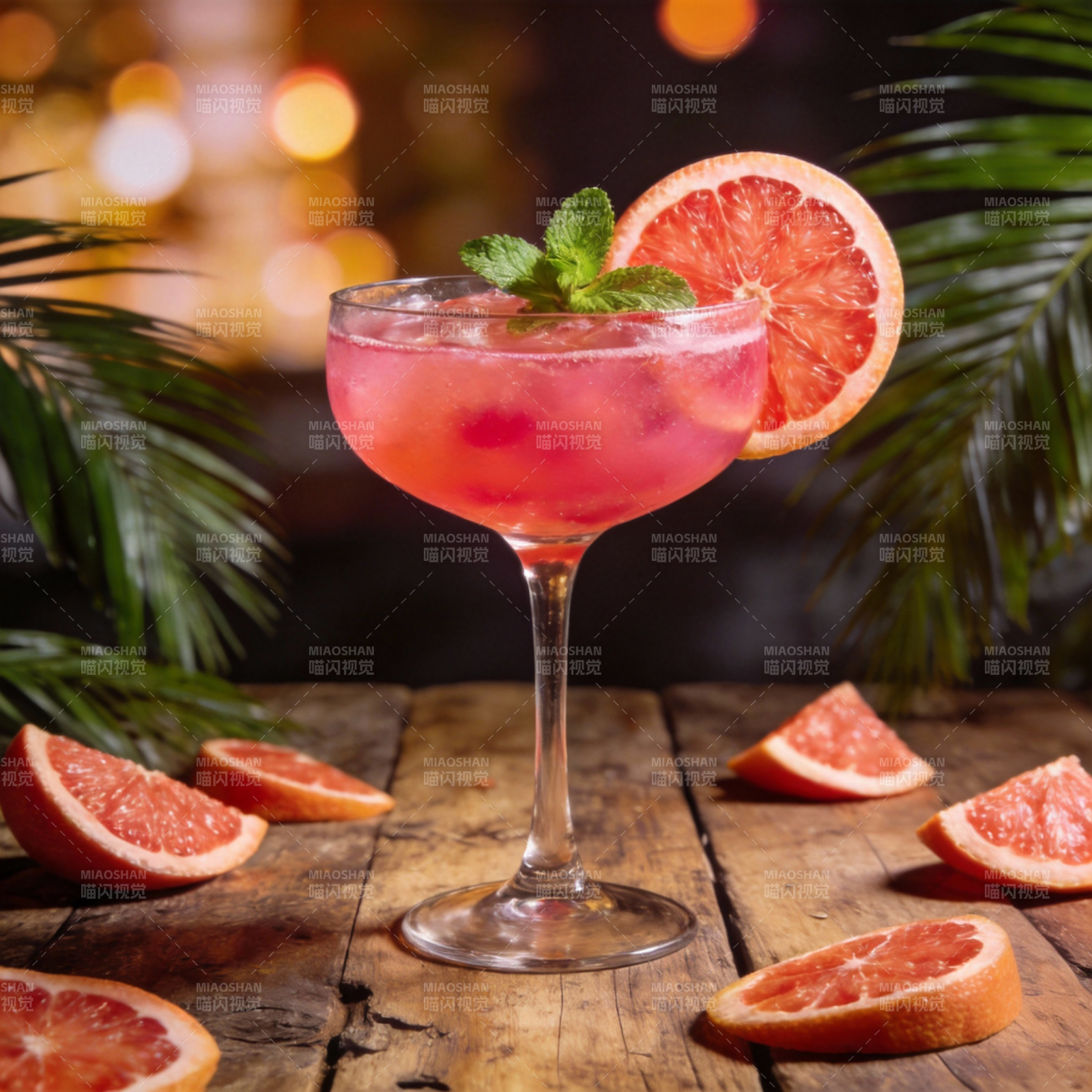 血橙薄荷鸡尾酒图片