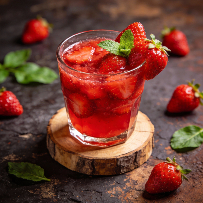 草莓薄荷饮图片