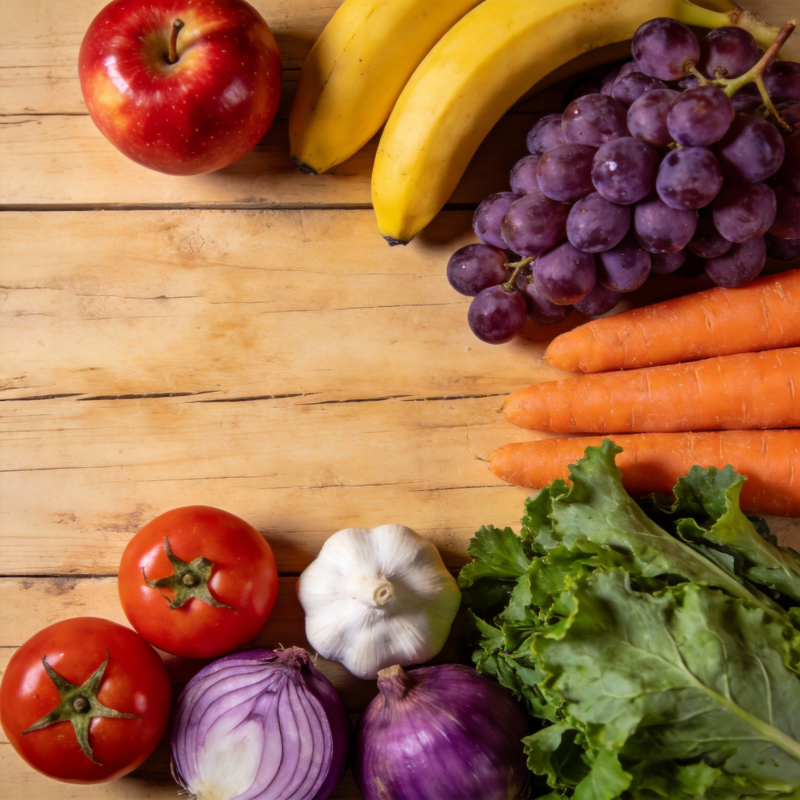 新鲜蔬果拼盘图片