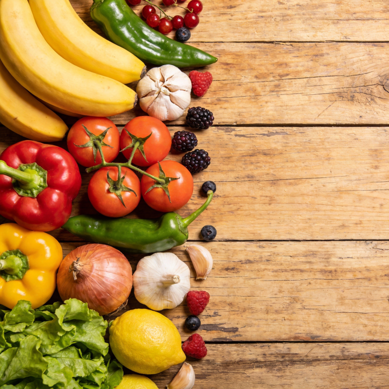 新鲜蔬果拼盘图片