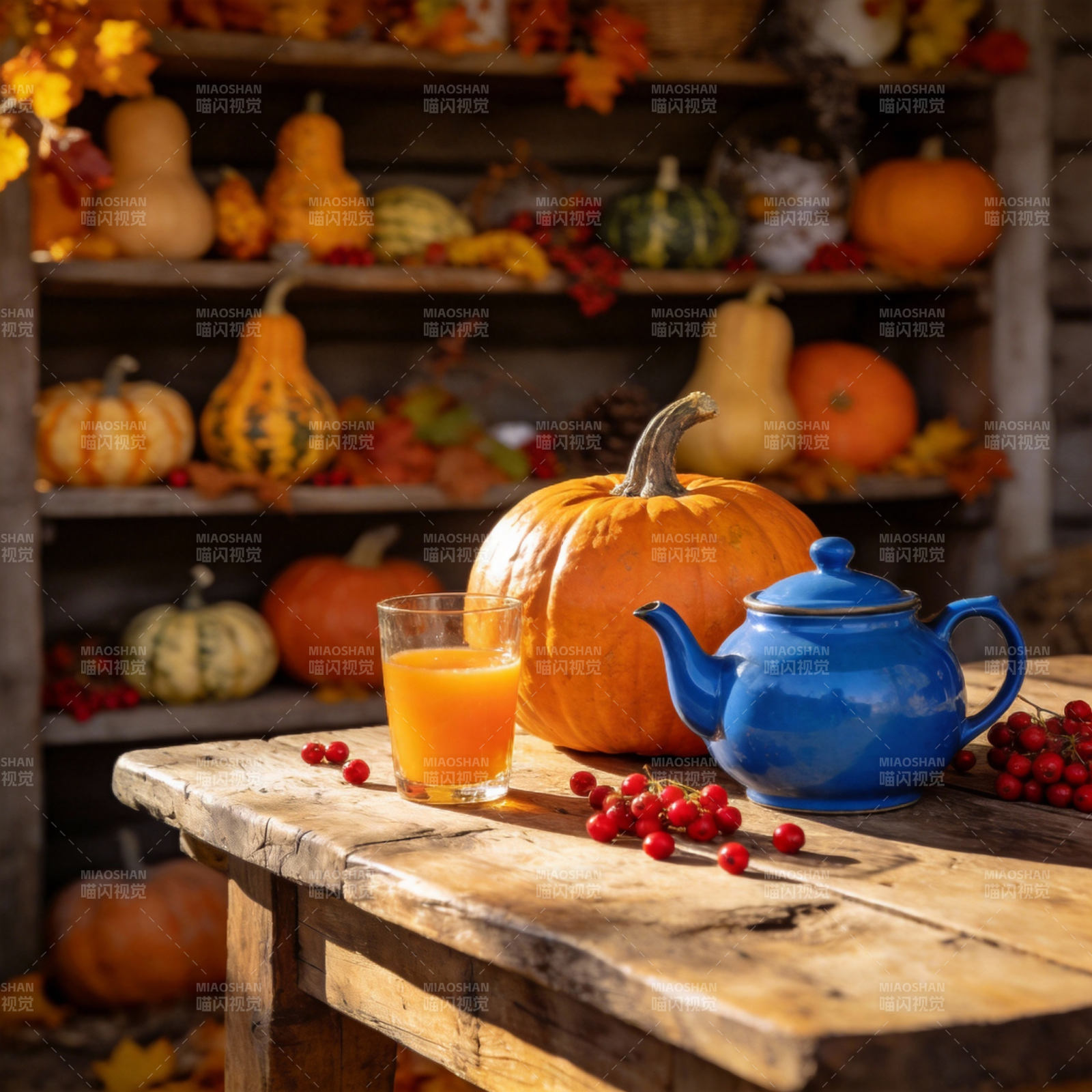 秋日南瓜茶饮图片