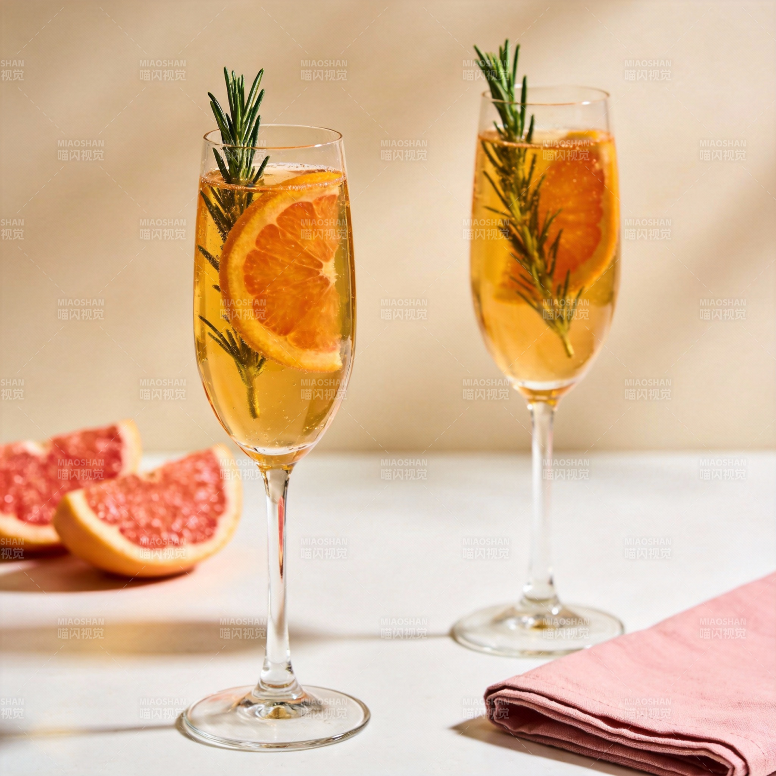 橙香玫瑰鸡尾酒图片