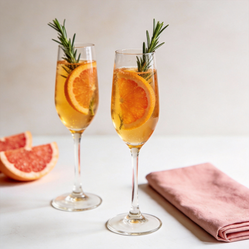 橙香玫瑰鸡尾酒图片