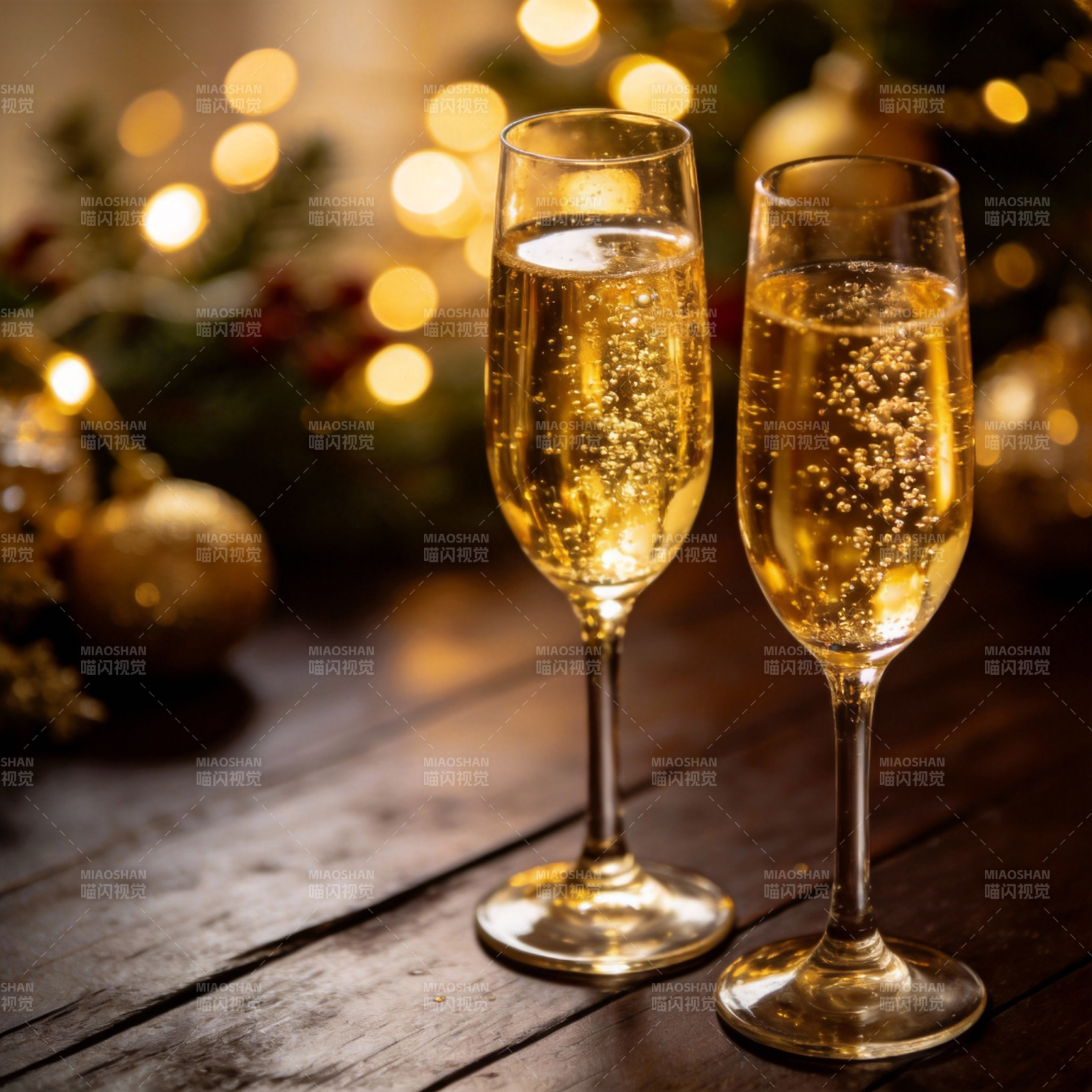 圣诞香槟共庆时图片