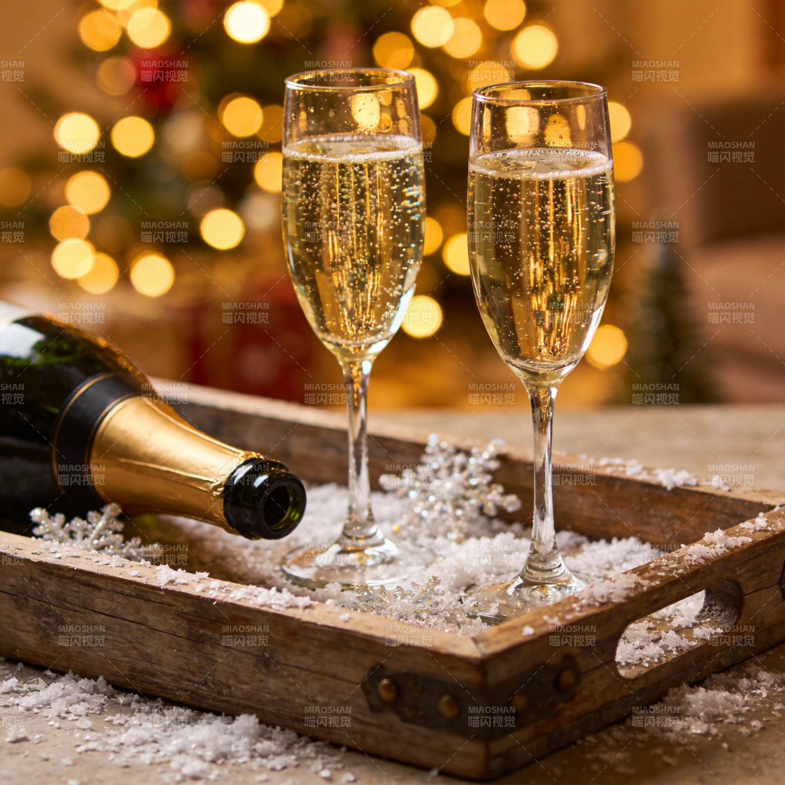 圣诞香槟时光图片