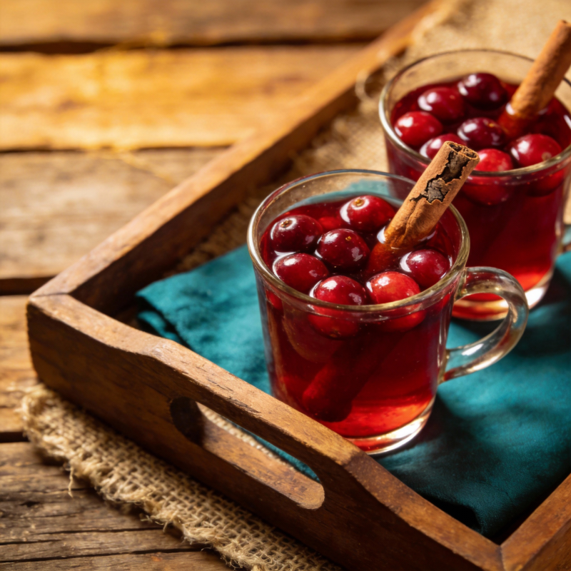 热红酒配蔓越莓图片