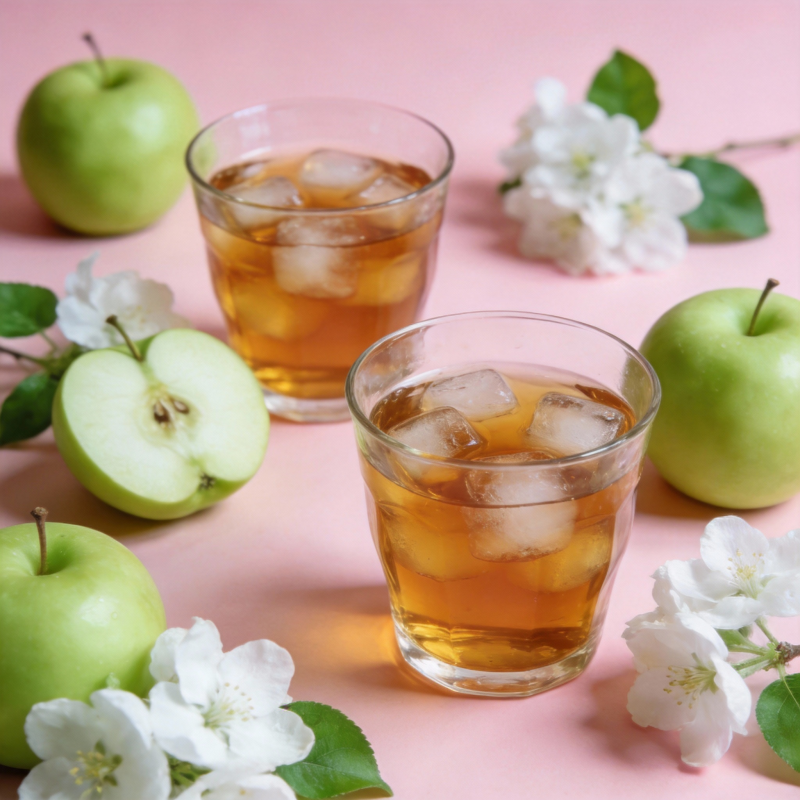 苹果酒与花香图片
