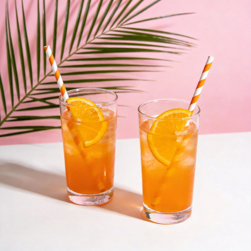 橙香冰饮 夏日清凉图片