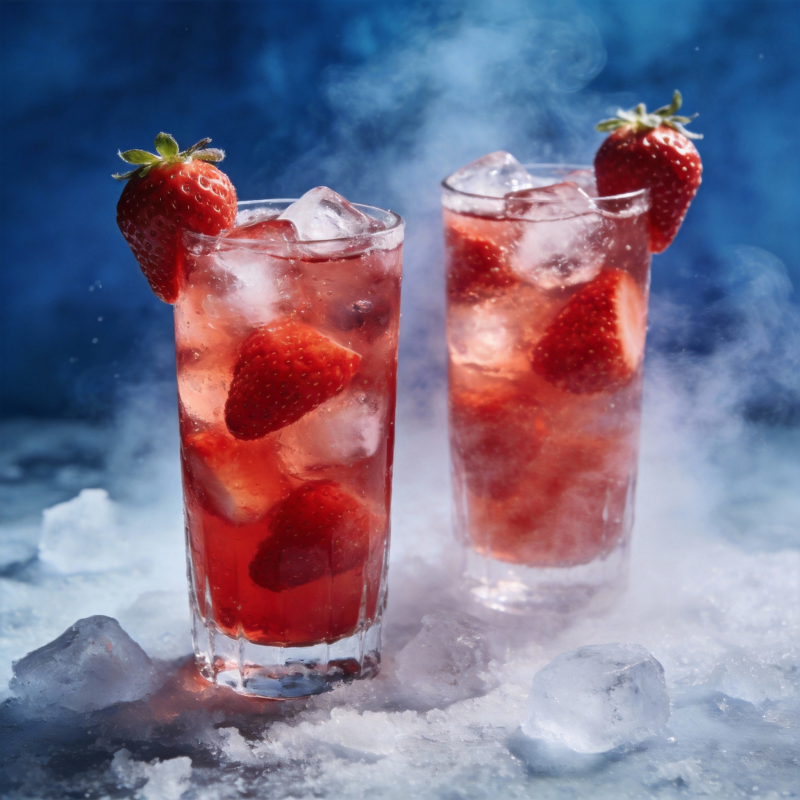 草莓冰饮 清凉一夏图片