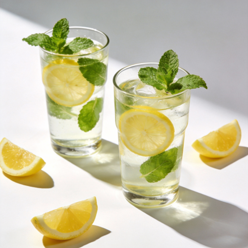 柠檬薄荷水图片