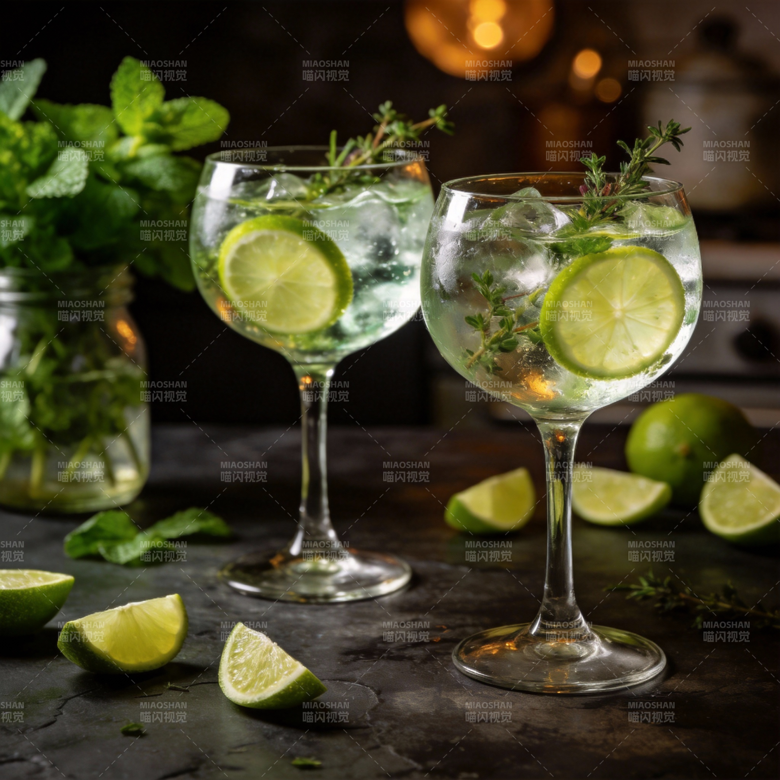 清新鸡尾酒图片