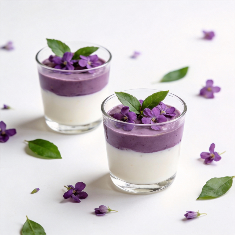 紫花酸奶杯图片