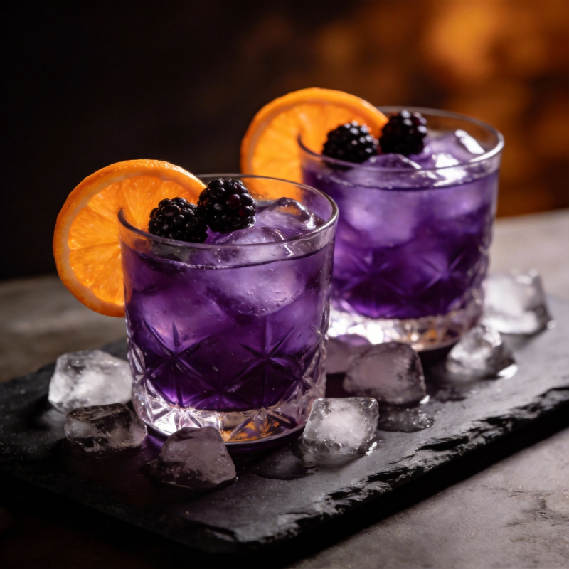 紫饮橙黑莓图片