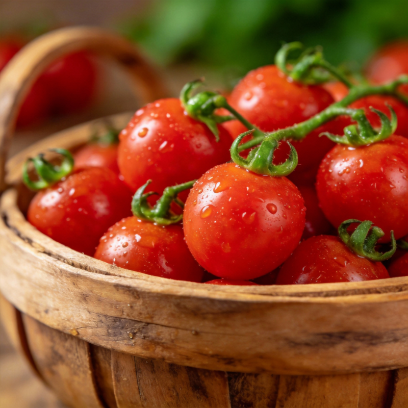 鲜红樱桃番茄图片