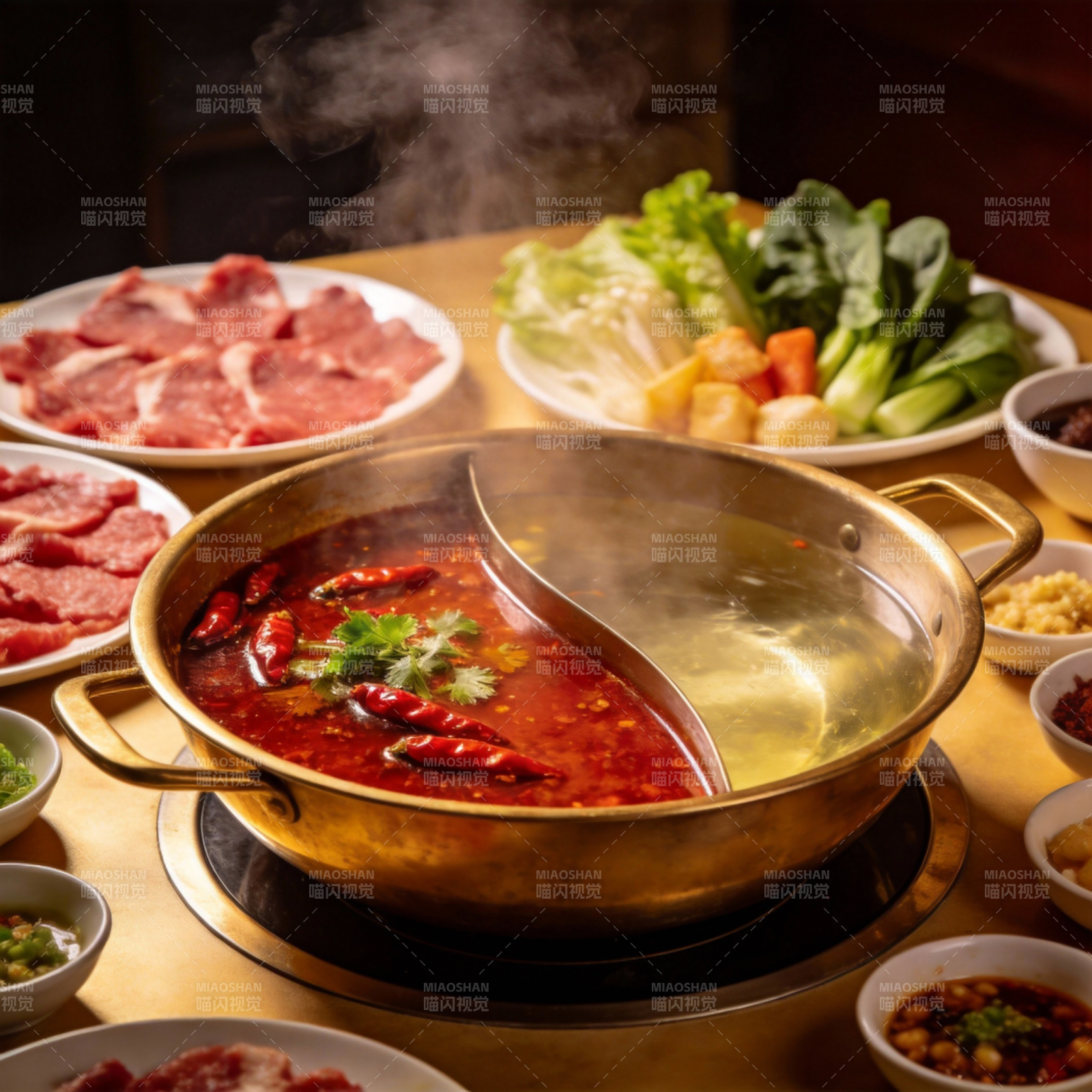 麻辣火锅盛宴图片