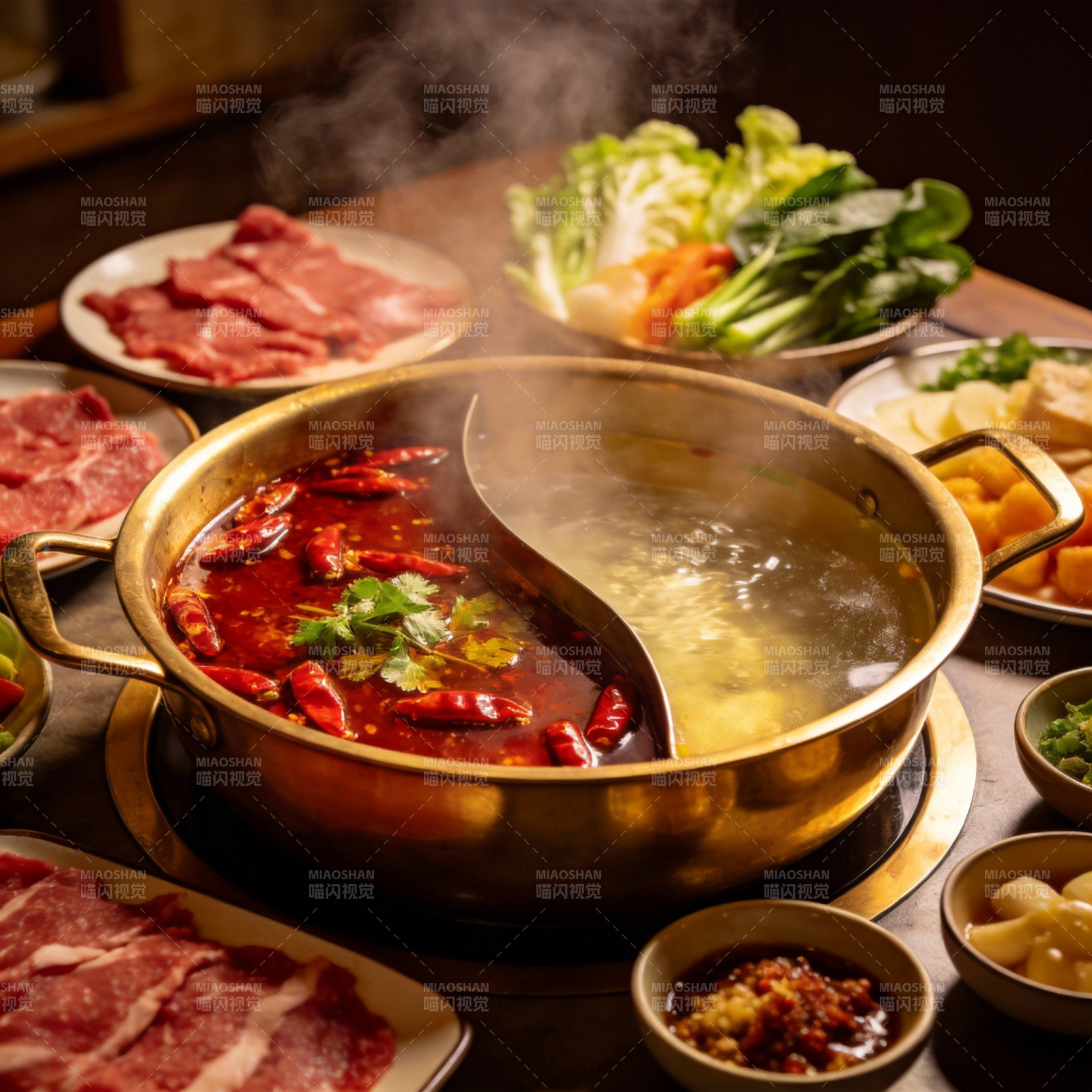 麻辣火锅盛宴图片