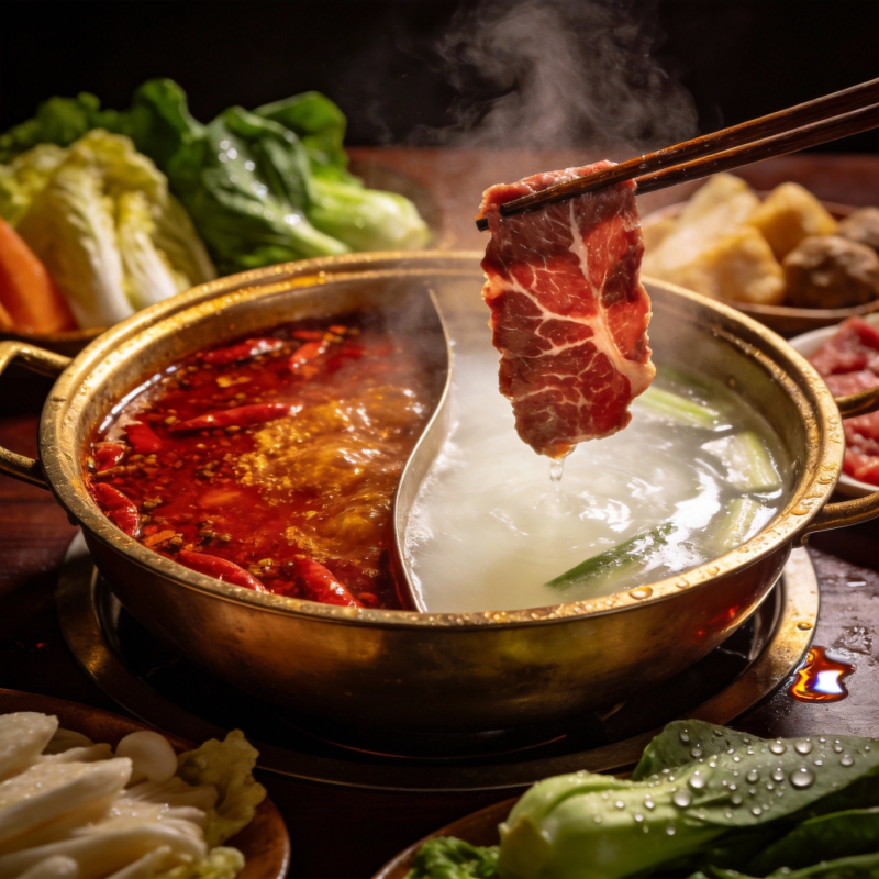 火锅鲜香四溢图片