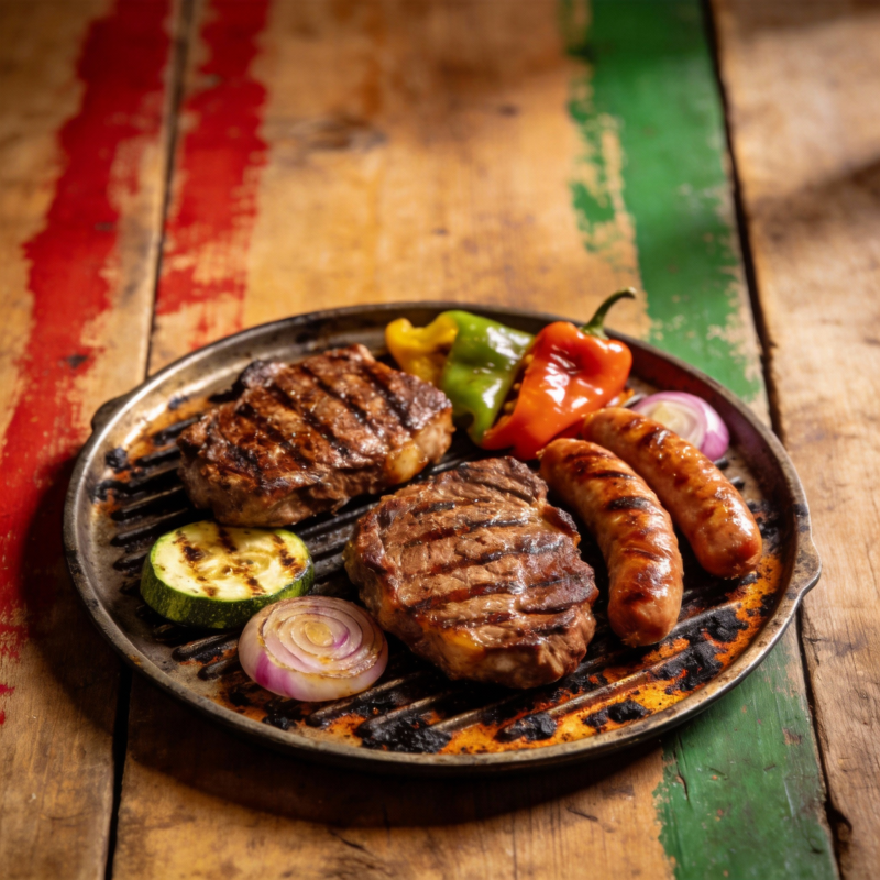 美味烤肉拼盘图片