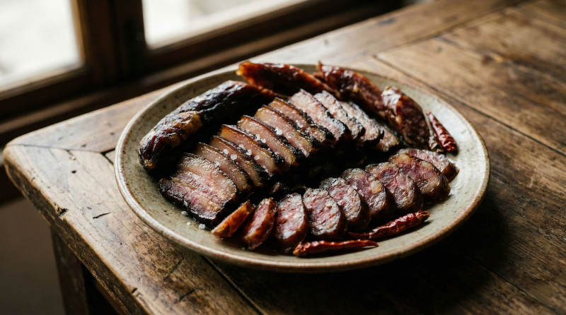 烟熏肉拼盘图片