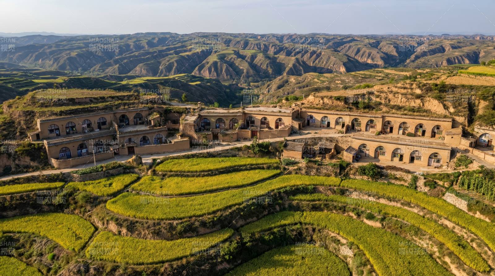 梯田古村风光图片
