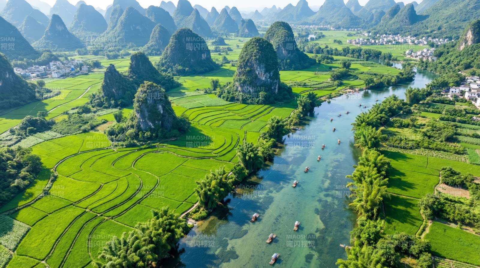 山水田园风光图片