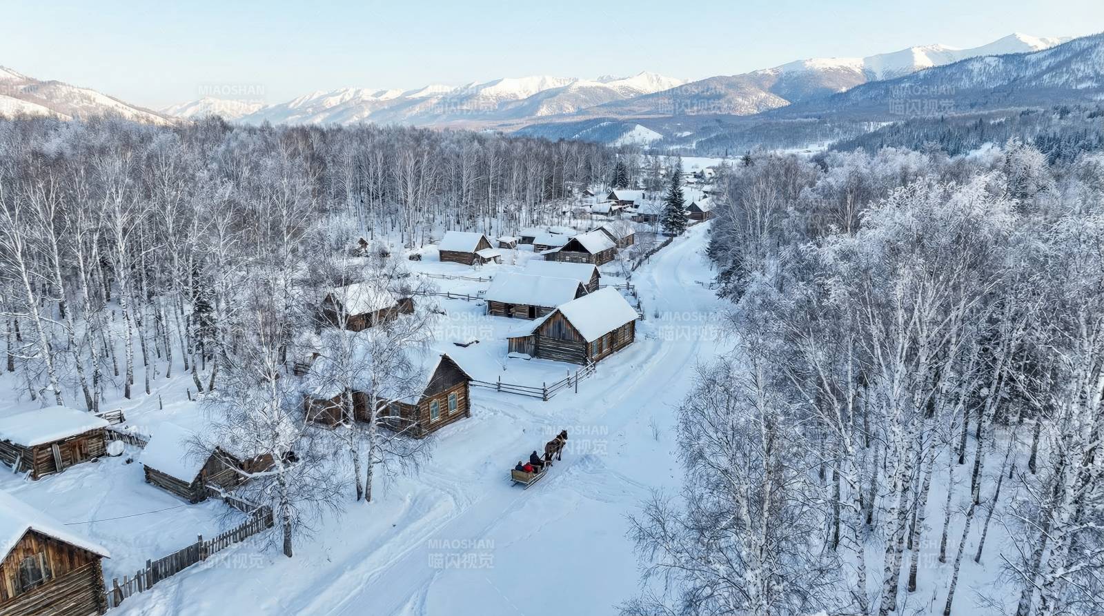 雪乡冬日风光图片