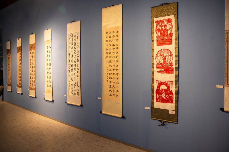 书法剪纸展图片