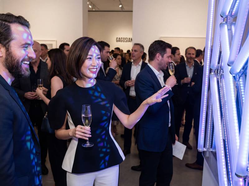 艺术展览酒会现场图片